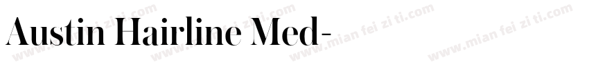 Austin Hairline Med字体转换